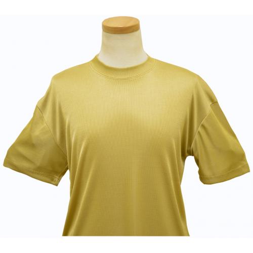Pronti Gold Tricot Dazzle 100% Polyester Short Sleeve Shirt 1564